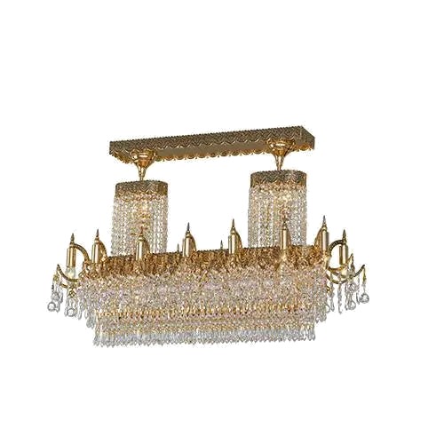 Royal oxidized gold ceiling light